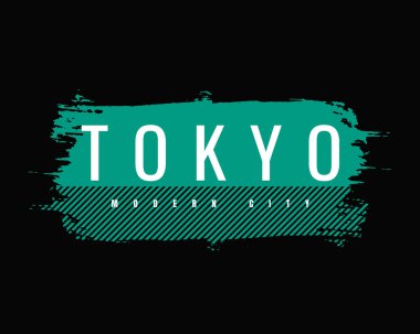 Grafik harfli vektör illüstrasyonu, TOKYO, tişört, gömlek, kapüşon vs. tasarımı için mükemmel.