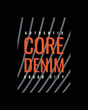 Grafik harflerin, kot ceketlerin vektör çizimi, tişört, gömlek, kapüşon, fanila vs. tasarımı için mükemmel.