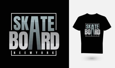 Harflerin vektör illüstrasyonu, SKATEBOARD, tişört, kapüşon, fanila vs. tasarımı için mükemmel.