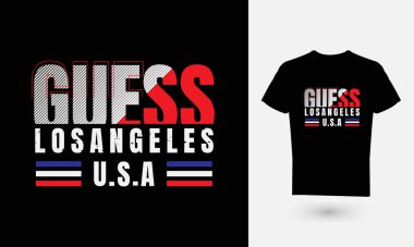 Harflerin vektör illüstrasyonu, tahmin, LOSANGELES, ABD, tişört, kapüşon, fanila vs. tasarımı için mükemmel.