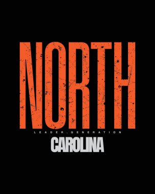 Metnin vektör illüstrasyonu, NORTH, tişört, kapüşon, fanila vs. tasarımı için mükemmel.