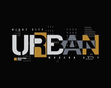 Harflerin, kentsel, yaratıcı giysilerin grafiksel vektör çizimi, tişört, kapüşon vs. tasarımı için mükemmel.