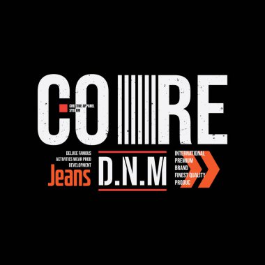 Harf grafiklerinin vektör illüstrasyonu, ana kot, yaratıcı giysiler, tişört, kapüşon vs. tasarımı için mükemmel.