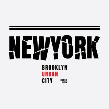 New York tipografi illüstrasyonu, tişört, gömlek, kapüşon vs. tasarımı için mükemmel 