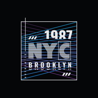 New York vektör illüstrasyonu ve tipografi, tişörtler, kapüşonlular, baskılar vs. için mükemmel.