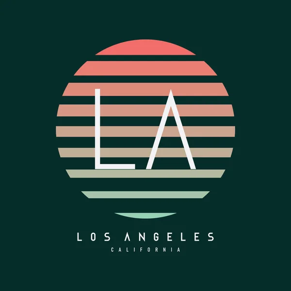 Losangeles Typografi Vektor Illustration Perfekt För Utformningen Shirts Skjortor Hoodies — Stock vektor