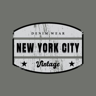 New York vektör illüstrasyonu ve tipografi, tişörtler, kapüşonlular, baskılar vs. için mükemmel