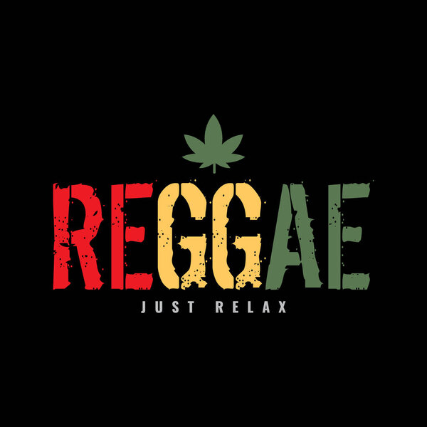 Vector illustration of letter graphic. REGGAE, perfect for designing t-shirts, shirts, hoodies etc.
