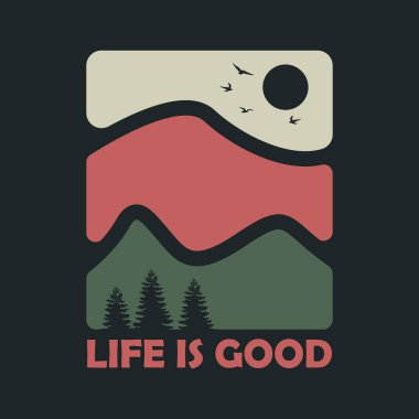 Açık Dağ tişörtü grafikleri, poster, afiş, broşür, baskı 