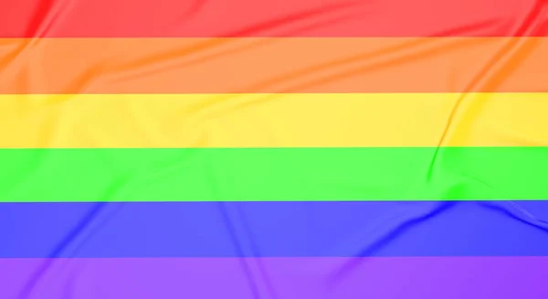 赤黄色オレンジ色の緑の紫の紫色の背景のフラグ記号Lgbtq自由同性愛バイセクシャル愛平和ゲイレズビアンコミュニティ国際右の社会生活 — ストック写真