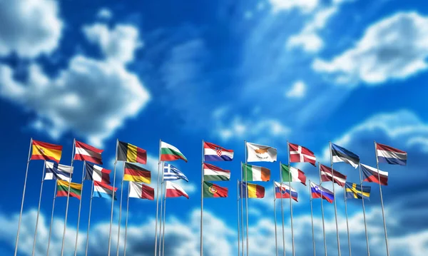 AB Avrupa Birliği 'nin Avrupa Birliği Üyelik Ortağı 27 ülke ulusal eu Avrupa Siyasi Hükümeti uluslararası mavi gökyüzü arka plan duvar kağıdı eu ticaret diplomasisi milletvekili bağımsızlık anlaşmasını simgeliyor