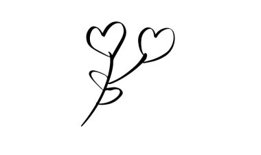 Çiçek bitkisi, çiçek yaprağı kalp şeklini sever. Mutlu sevgililer günü, romantik, kutlama kartı. Çiçek açan çiçek.