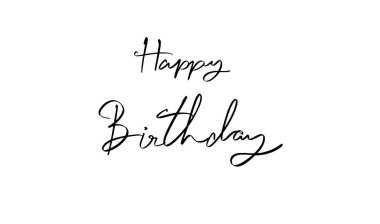 Mutlu yıllar yazı tipi el yazısı betiği siyah renkli nesne ikonu mutlu yıllar yıldönümü partisi tebrik kartı mutlu yıllar doğum günü hediyesi sanatı