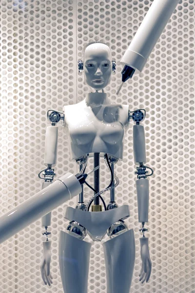 Moderne vrouwelijke robot — Stockfoto