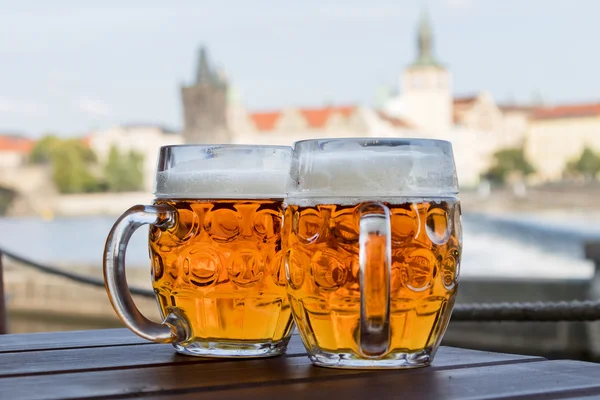 Two mugs of beer — Stock Photo, Image