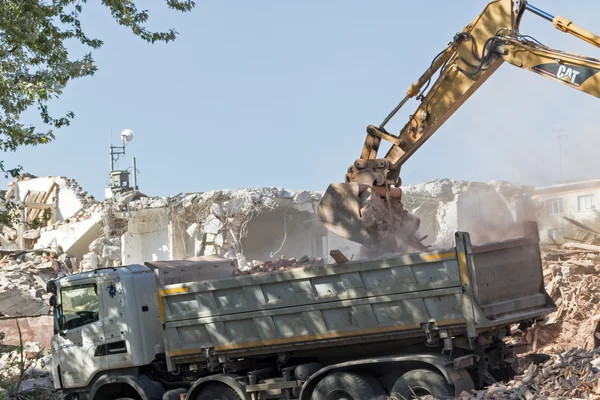 Bloqueo del rastrillo grúa de carga — Foto de Stock