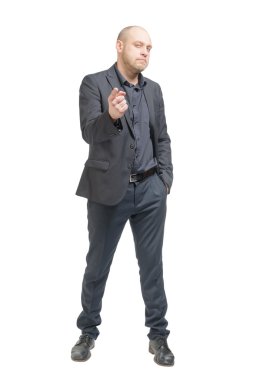 Tıraşsız kel adam
