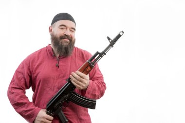 kafatası içinde sakallı adam