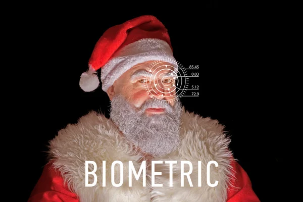 Santa Claus with lines — Stock Photo, Image