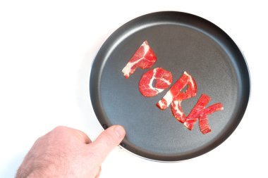 Domuz teflon üzerinde yazıt