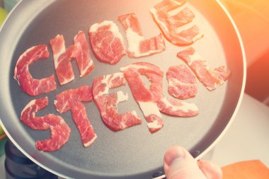 Kolesterol teflon üzerinde yazıt 