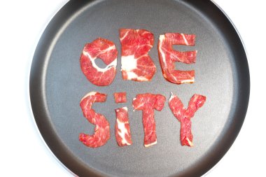 Obezite teflon üzerinde yazıt 