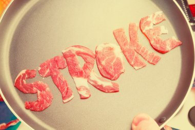 Kontur teflon üzerinde yazıt