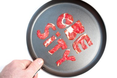 Obezite teflon üzerinde yazıt