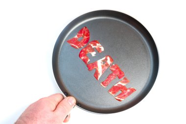 Ölüm teflon üzerinde yazıt 