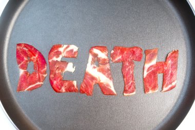 Ölüm teflon üzerinde yazıt