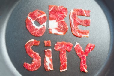 Obezite teflon üzerinde yazıt