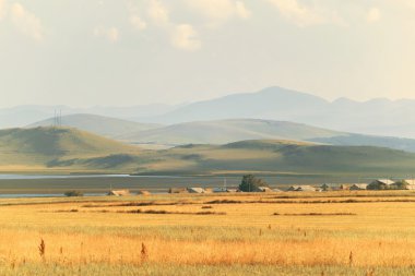 Sarı alan ve tepeler