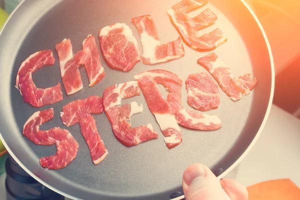 Kolesterol teflon üzerinde yazıt 