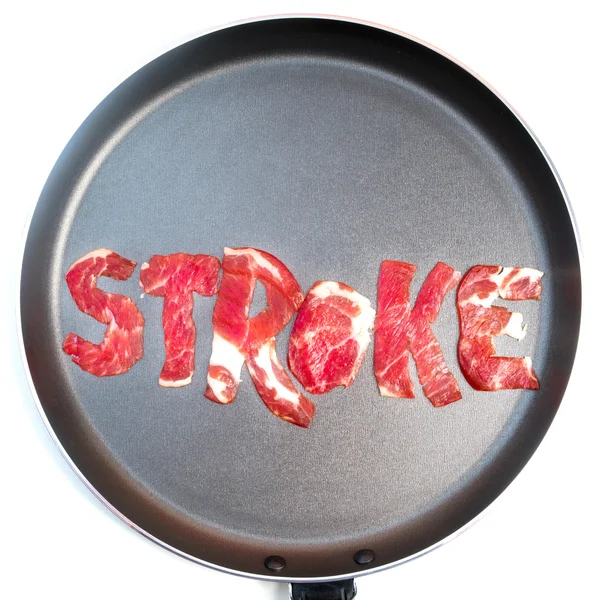 Inskriften Stroke — Stockfoto