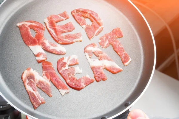 La inscripción CARNE ROJA —  Fotos de Stock