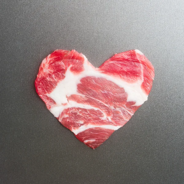 Figuur hart op een teflon — Stockfoto
