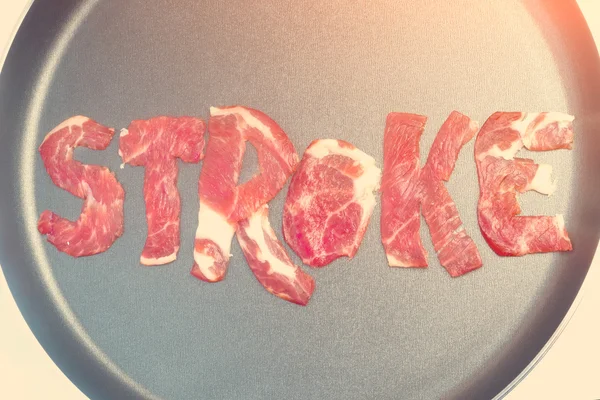 L'iscrizione STROKE sul teflon — Foto Stock