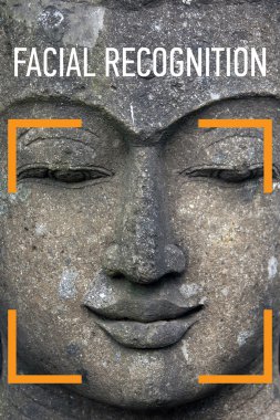 Buda'nın yüzünü heykel 