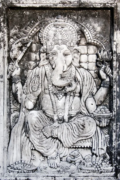 Ganesh stenen bas-reliëf — Stockfoto