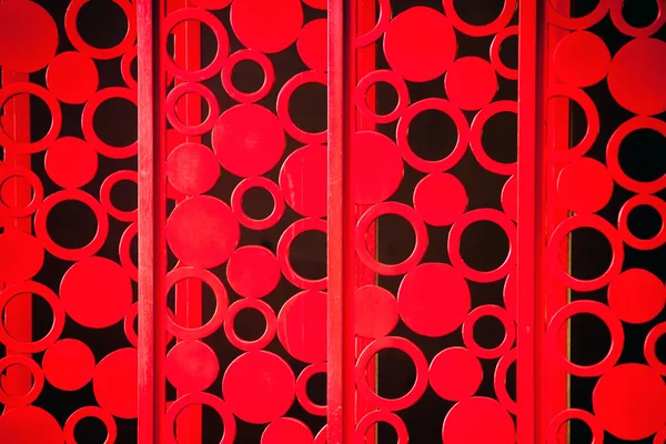 Rot lackierter Metallzaun Textur — Stockfoto