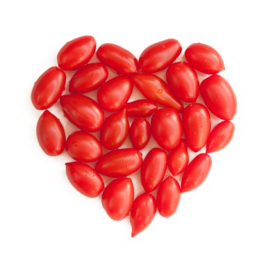 Kalp şeklinde grup kiraz domates