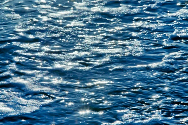 Struktura povrchu vody oceánu — Stock fotografie