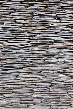 Doku düz taş duvar