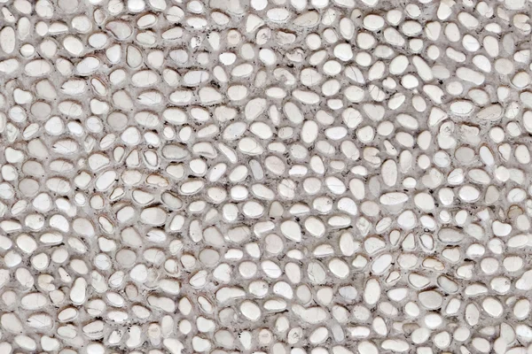 White pebblestone texture — Stock Photo, Image