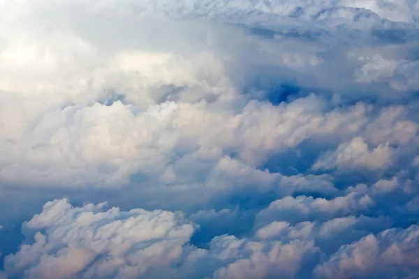 Aerial cloudscape from the airplane — Stock Photo, Image