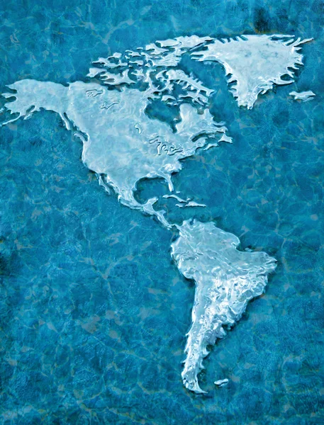 Relief of the world map — Stock Photo, Image