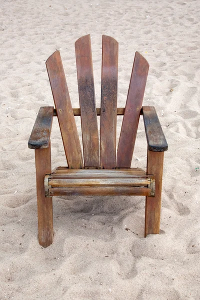 Old chair on the sand — Stock Photo, Image