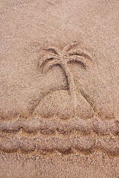 Sable sculpture sur la plage — Photo