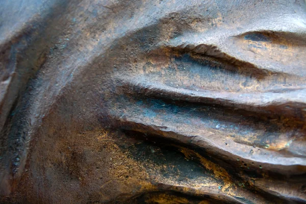 Kovové textura socha — Stock fotografie