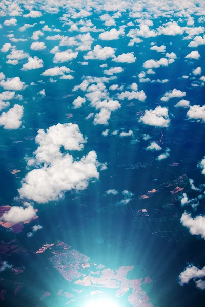 Nubes vista de avión — Foto de Stock